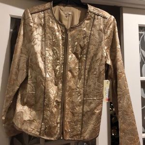 Reba gold jacket very stylish you can dress it up